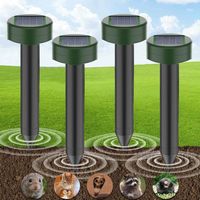 Solar-Maulwurfabwehr (16er-Set) — Solarbetriebener Vibrations- und Ultraschall-Vertreiber — Tierfreundlich — Wirksam gegen Maulwürfe, Wühlmäuse und Gartennager