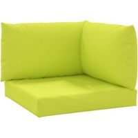 Coussins de plateau, lot de 3, en tissu Oxford vert vif