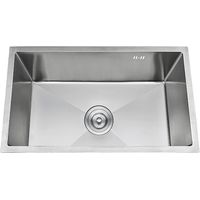 ViandPro Rectangular Undermount Sink 800 x 450 mm - Stainless Steel