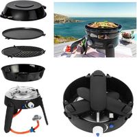 Barbecue portable Cadac Safari Chef 2 LP – 1 brûleur – Allumage électronique – Surface de cuisson 30 cm – Housse de transport incluse – Antarion
