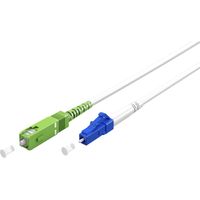 Goobay 59608 Cable de fibra óptica e InfiniBand 1 m SC LC FTTH Blanco