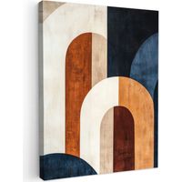 CUADRO EN LIENZO Abstracto - Formas - Azul oscuro Lienzo 30x40 cm