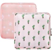 2 Pack Sanitary Napkin Storage Bag Sanitary Napkin Storage Bag Tampon Period Bag Portable Menstrual Hygiene Bag Women Menarche Bag Suitable For Sc