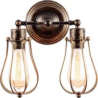E27 Iron Wall Sconces Aluminum Vintage Fashion Light Fixture Wall Mounted Lava Lamps Suitable for Bedroom, Corridor, Bar, Cafe, Bedside Lighting Device Sconce Exterior Light Fixtur