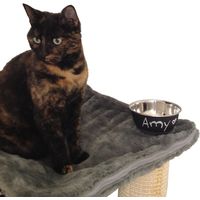 Karlie - beschreibbarer Futternapf - schwarz - 950 ml