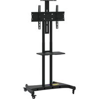 Meuble TV Banc TV Armoire TV sur roulettes pour écran 32-70 pouces max VESA