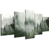 Gemälde auf italienischer Leinwand, 100 x 50 cm, Pentaptychon – eklektischer Stil – Natur Gemälde auf italienischer Leinwand, 150 x 75 cm, Pentaptychon – eklektischer Stil – Natur