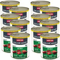 ANIMONDA GranCarno Adult mit Wild Hundefutter Nass 12x800g