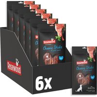 Rosewood Chewy Sticks Lamm Small – Kaustangen für Hunde mit Lamm, Rinderhautsnack, Rohhautsnack, unterstützt die Zahnpflege, ohne Getreide und Gluten, ohne künstliche Zusatzstoffe, 6er Pack (6x72 g)