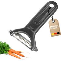 Westmark Taglierino a Julienne Veloce, Special Black Edition, Pelapatate per strisce sottili, carote, cetrioli e zucchine, Antracite