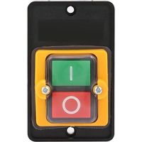 Commutateur à Bouton Poussoir, AC220V / 380V 10A Bouton Poussoir Étanche Interrupteur Sécurité Interrupteur à Bouton-Poussoir ON/OFF pour Machines Textiles d\'Équipement Mécanique