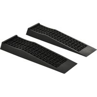 Rampe d'accès en 2 pièces, rampe de seuil, rampe de trottoir, rampes en caoutchouc noir 70 x 20 x 8 cm pour voitures, fauteuils roulants et plus encore