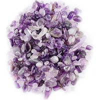Éclats de pierres roulées naturelles en quartz violet, petits fragments de cristal concassé pour décoration