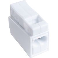 Borne de connexion blanche - 2 fils - Fil souple / fil rigide - Vendu par 100 - SIB