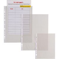 Sei Rota Ercole Buste Forate Universali A4 PVC Liscio Trasparente 22x30 cm - Confezione da 25