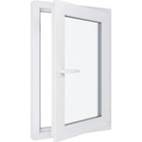 Fenêtre PVC - Triple vitrage - Tirant Droite - Blanc - LxH : 600x900 mm