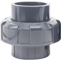 Raccord de tuyau en PVC de 40 mm x 40 mm, raccord de jonction à soudure à solvant, prise à soudure à solvant, raccord droit de plomberie, raccord rapide gris