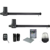 Kit cancello a battente 2 ante proteco completo 230 volt leader 3