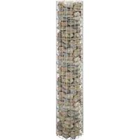 Poteau à gabion circulaire Acier galvanisé Ø30x150