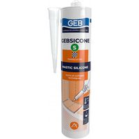 Masilla de silicona GEB Gebsicone S translúcida 310 ml