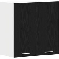 Mueble colgante con estante Riga Roble negro 60 x 31 x 60 cm vidaXL