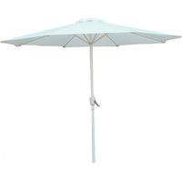 ombrellone da giardino rotondo con doppio tetto eurogarden ecrù 270x270 cm
