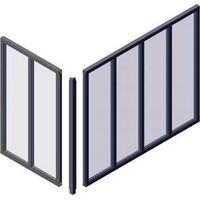Poteau d'angle - OPTIMUM - H50 X L30 cm - Noir
