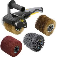 Fartools – Décapeur à rouleaux 1300W – Moteur puissant pour ponçage et nettoyage – 4 brosses pour bois et métal – Ergonomique avec régulateur de vitesse