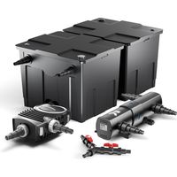 Sunsun – Filtre de bassin biologique 60000 L – Pompe NEO10000 10000 l/h 80W – Lampe UV CUV-236 36W – Distributeur en Y inclus