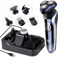 Rasoir électrique pour homme Rasoir Electrique Pour Hommes Rasoir Sans fil Humide Et Sec Rasoirs Rotatifs