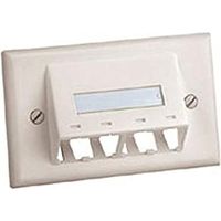 PANDUIT CFPHSL4IW PLATE FOR 4 MINI-COM WHITE
