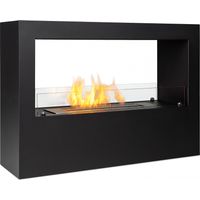 Blumfeldt – Cheminée bioéthanol moderne – Brûleur inox 3L – Durée de combustion 6h – Dimensions 100x70x30cm – Housse de pluie incluse