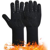 Gants de Barbecue Gants de four en Silicone Antidérapants avec une Température Maximale de 800 ° C.Gants Universels pour Griller les fours et les Cheminées de Cuisine