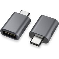 Adaptateur USB C vers USB (Paquet de 2), Adaptateur USB-C vers USB 3.0, Adaptateur USB Type-C vers USB, Adaptateur Thunderbolt 3 vers USB Femelle OTG pour MacBook Air 2020, iPad Pro 2020-Fei Yu