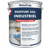 Peinture Sol Industriel - Pot 1 L - 1033 - Jaune dahlia - Metaltop