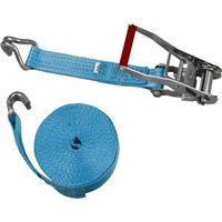 Sangle d'arrimage 6T-9M – Crochets serrés – Tendeur à cliquet pour systèmes d'arrimage poids lourds – LC 4000 daN – Pms Industrie