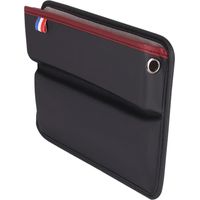 Accessoires de rangement universels pour console centrale et siège avant en similicuir (noir et rouge)