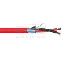 Elan cavo antincendio twistato 100% Rame Schermato 2x1,00 PVC 50m o 100m - 032101R 50 Mt