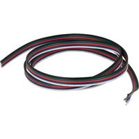 Cavo Filo Elettrico Penta Polare 5 X 0,25 mmq Per Striscia Led RGBW RGB+W 1 Metro