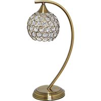 Sobremesa cuero tulipa cristal copen 1xE14