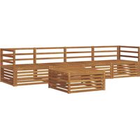 vidaXL Ensemble de canapés d'extérieur 5 pc Naturel