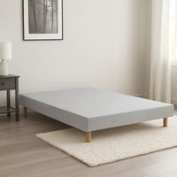 Sommier Essenzia TRADITION GRAPHIC 19cm Couleur 120x190 Gris clair Lattes