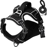 Harnais pour Chiens Anti-Traction - Sécurité à Traction, Légèrement Rembourré, Pour Petits, Grands et Moyens Chiens, Harnais de Poitrine (Taille S)