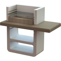 barbecue a legna o carbonella in calcestruzzo sarom fuoco "agadirin" 125x64x110,5 cm