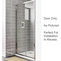 April Destini 1100mm Sliding Shower Door Chrome