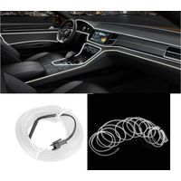 Striscia LED Interni Auto 5M Luce Decorativa Atmosfera Tagliabile Bianco 03037