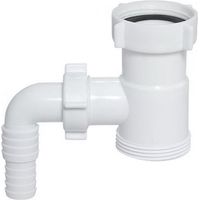 Raccord d'égout 6/4' avec entrée pour lave-vaisselle – Matériau plastique – Compatible siphon et machine à laver – Aniplast