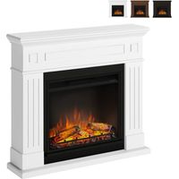 Habillage de cheminée pour insert Powerflame modèle Larsen – MDF haute qualité – Finition blanc pur – Montage facile avec accessoires inclus – Tagu