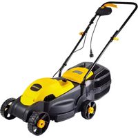 Tosaerba Elettrico 1200 W Taglio 32 Cm Capacità Cesto 30 Lt A Batteria Per Giardini