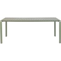 Table de jardin 214x96,7x75 cm en aluminium vert - VONDEL